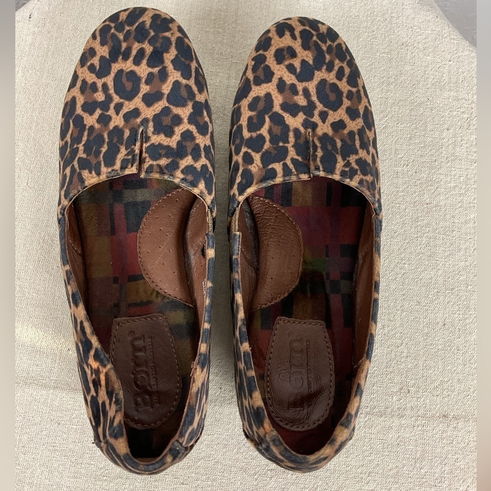 Women’s Born Sebra Leopard Print Slip On Loafer Size 6.5 - Picture 7 of 8